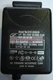 New Go Forward GF GI12-US0520 DC 5V 2A AC Adapter Power Supply 91–58414